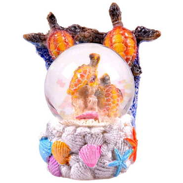 Polyester 2 Turtles Snow Globe 35mm - Standart - 2