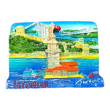 Myros - Polyester Istanbul Maiden Tower Fridge Magnet
