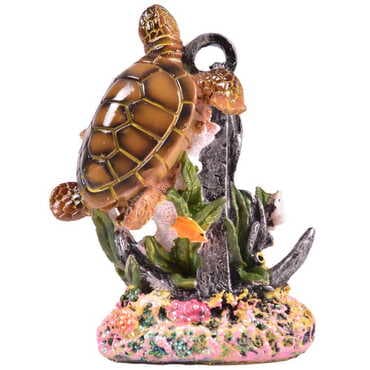 Polyester Turtle Anchor Figurine 14Cm