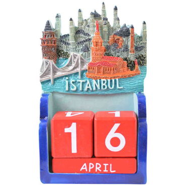 Wholesale Polyester Blue İstanbul Calendar