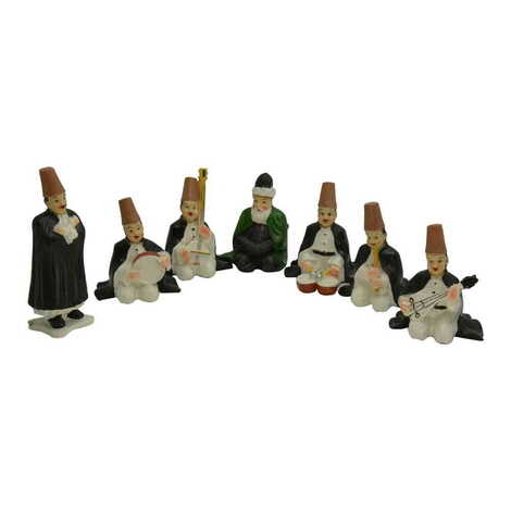 Polyester Music Figurine Set 40X30X80 Mm