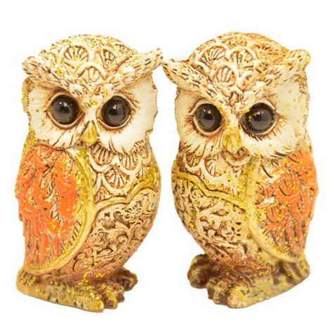 Polyester Owl Figurine Small Size 30x50 mm