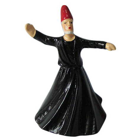 Polyester Plant Blue Dervis Figurine 6 Cm - 1