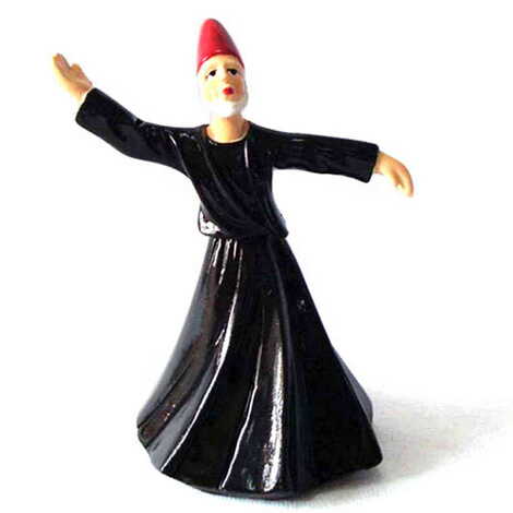 Polyester Plant Blue Dervis Figurine 8 Cm - 1