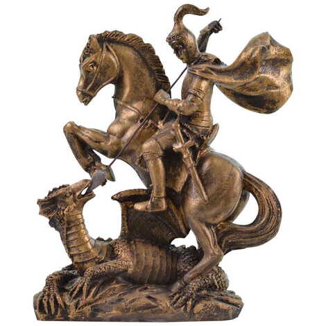 Polyester Retro St. George Figurine