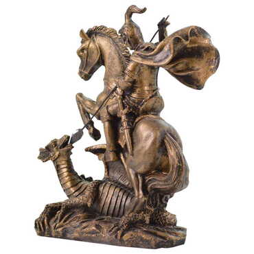 Polyester Retro St. George Figurine - Thumbnail