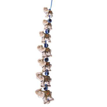 Myros - Polyester Elehpant Family On Branch Figurine Of 7 Pcs