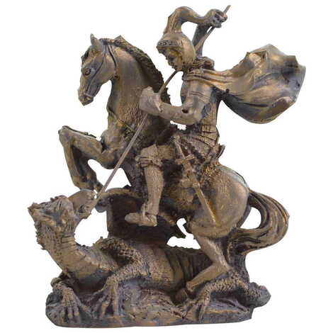 Polyester St. George Dragon Figurine - 1