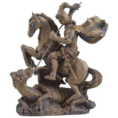 Polyester St. George Dragon Figurine