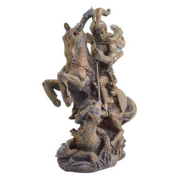 Polyester St. George Dragon Figurine - Thumbnail