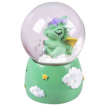 Myros - Polyester Unicorn Theme Snow Globe 40x40x67 mm