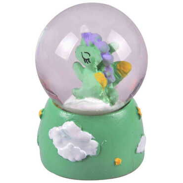 Polyester Unicorn Theme Snow Globe 40x40x67 mm - Thumbnail