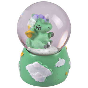 Polyester Unicorn Theme Snow Globe 40x40x67 mm - Thumbnail