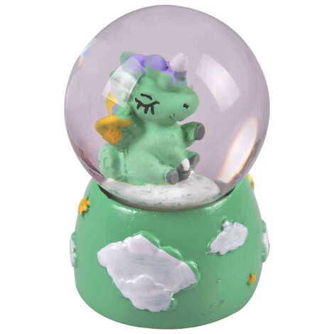 Polyester Unicorn Theme Snow Globe 40x40x67 mm