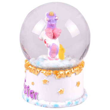 Polyester Unicorn Theme Snow Globe 60x60x85 mm - Thumbnail