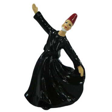 Polyester Whirling Blue Dervishes Figurine 8 Cm - Myros