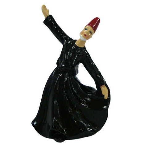 Polyester Whirling Blue Dervishes Figurine 8 Cm