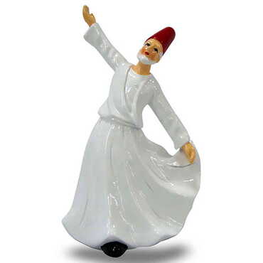 Polyester Whirling White Dervishes Figurine 11 Cm - Myros