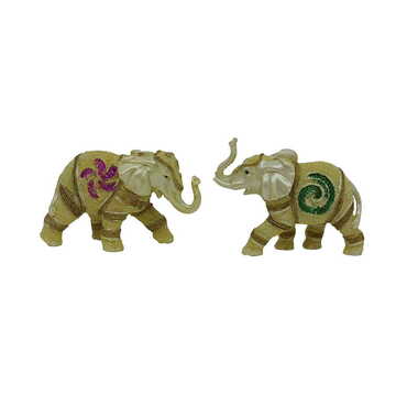 Myros - Polyester White Elephant Figurine - 122