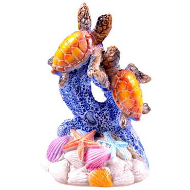 Polyester Feeding Pearly Turtle Figurine