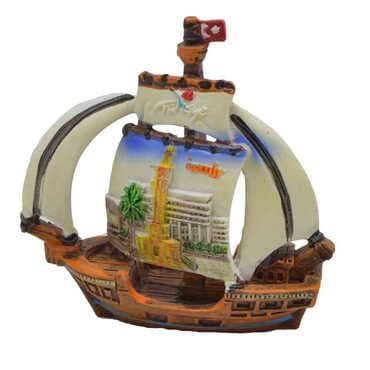 Izmir Themed Polyester Sailing Desktop Decor 25x80x80 mm