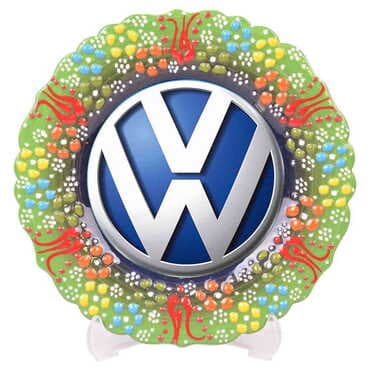 Promotional Turkish Ceramic Plate With Epoxy 12 Cm - 10