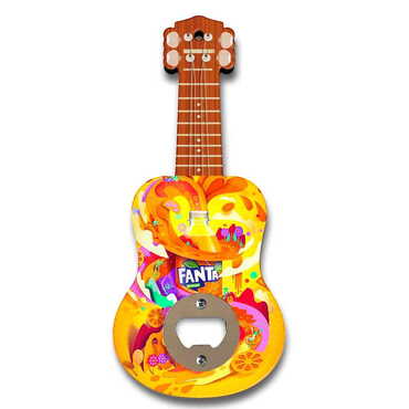 Myros - Promosyon Myros Ahşap Gitar Açacak Magnet 200x89 mm