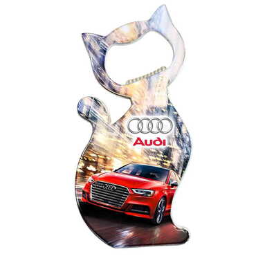 Promotional Cat Shaped Metal Magnetic Bottle Opener 97x48 mm - Standart - 4