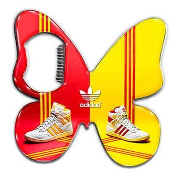 Promotional Butterfly Shaped Metal Magnetic Bottle Opener 70x70 mm - Standart - 3