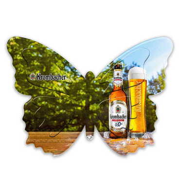 Myros - Promosyon Uv Baskılı Kelebek Şekilli Magnet 80x58 mm
