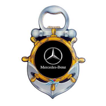 Promotional Anchor Shaped Metal Magnetic Bottle Opener 105x72 mm - Thumbnail