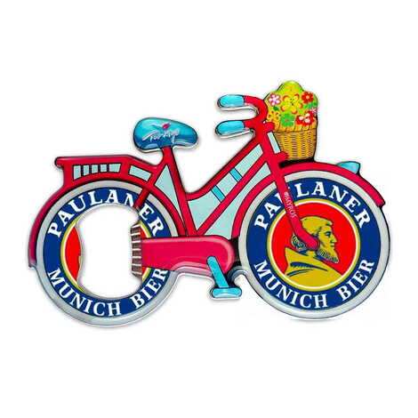 Promotional Bicycle Shaped Metal Magnetic Bottle Opener 100x65 mm