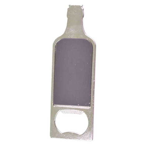 Promotional Bottle Shaped Metal Magnetic Bottle Opener 115x39 mm