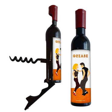 Myros - Promotional Bottle Shaped Metal Wine Bottle Corkscrew Opener-Magnetic 115x25x25 mm