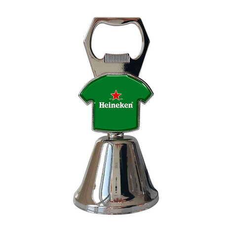 Promotional Collectible Souvenir Double Face Metal Bell With Opener 44x94 mm