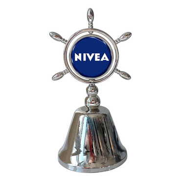 Promotional Collectible Souvenir Double Face Metal Spinner Rudder Bell 44x92 mm - Thumbnail