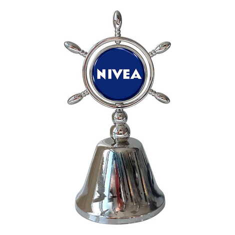 Promotional Collectible Souvenir Double Face Metal Spinner Rudder Bell 44x92 mm