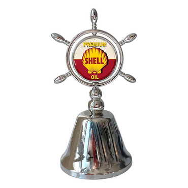 Promotional Collectible Souvenir Double Face Metal Spinner Rudder Bell 44x92 mm - Thumbnail