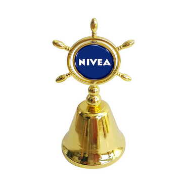 Myros - Promotional Collectible Souvenir Double Face Metal Spinner Rudder Bell - Golden Color