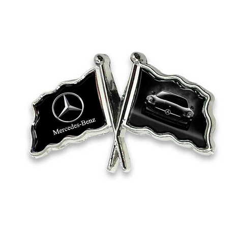 Promotional Customised Souvenir Metal Double Flag Pin