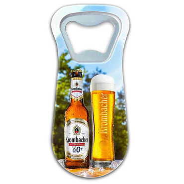 Myros - Promotional Customised Uv Printed Plastic Base Plastic Base Bottle Opener 95x43 mm