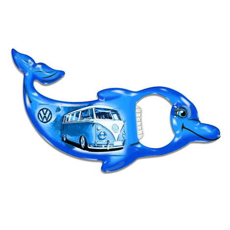 Promotional Dolphin Shaped Metal Magnetic Bottle Opener 102x67 mm