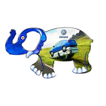 Promotional Elephant Shaped Metal Magnetic Bottle Opener 98x61 mm - Thumbnail