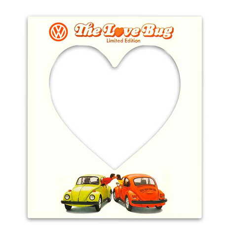 Promotional Epoxy Dome Souvenir Magnetic Heart Shaped Photo Frame 95x110 mm