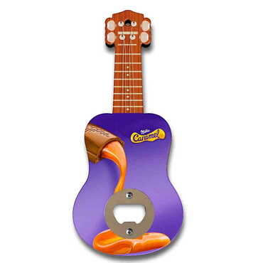 Promotional Guitar Shaped Printed MDF Wooden Bottle Opener 200x89 mm - Thumbnail