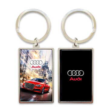 Promotional Metal Big Rectangle Keychain 32x88 mm - Thumbnail