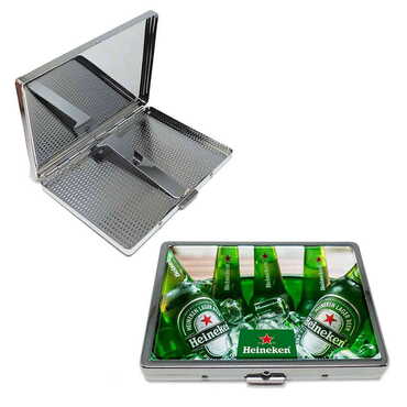 Promotional Metal Cigarette Case 103x80x11 mm - Thumbnail