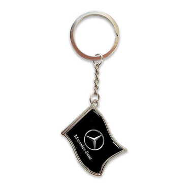 Myros - Promotional Metal Flag Shaped Keychain 40x105 mm