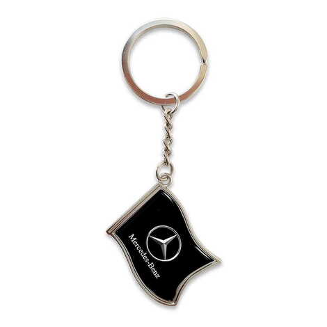 Promotional Metal Flag Shaped Keychain 40x105 mm