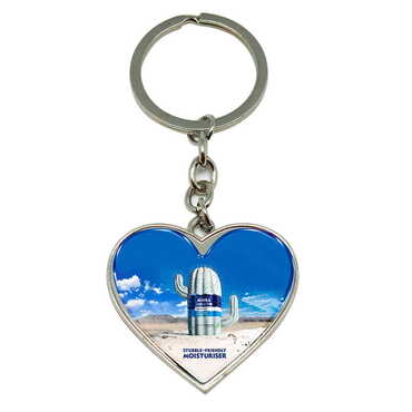 Myros - Promotional Metal Heart Keychain 40x90 mm